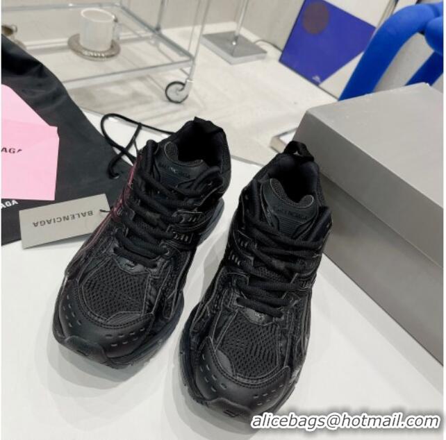 Perfect Balenciaga X-Pander Trainers 6.0 Sneakers in Mesh and Nylon 111244 Black