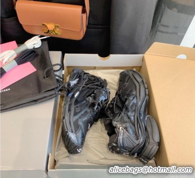 Best Product Balenciaga Runner Trainers in Mesh and Nylon 112003 Black