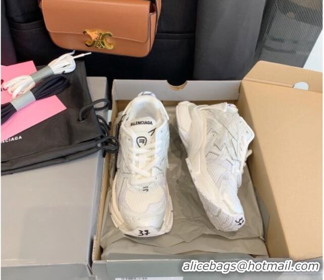 Good Product Balenciaga Runner Trainers in Mesh and Nylon 112003 White