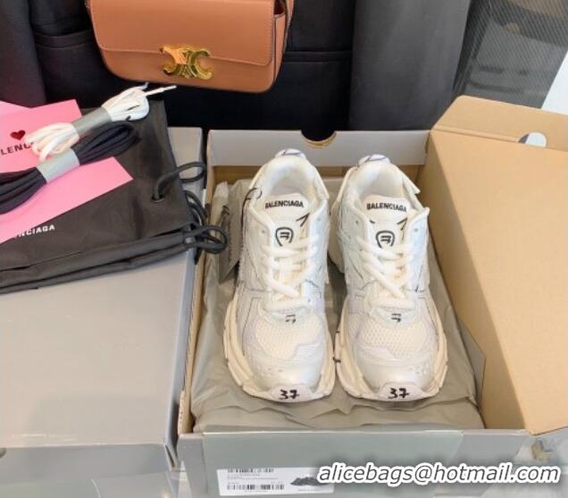 Good Product Balenciaga Runner Trainers in Mesh and Nylon 112003 White