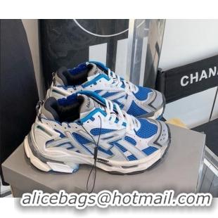 Good Taste Balenciaga Runner Trainers in Mesh and Nylon 112003 Grey/Blue