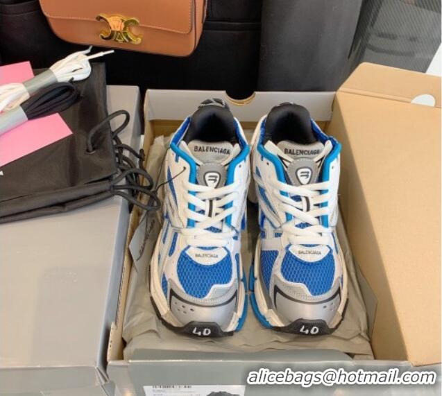 Good Taste Balenciaga Runner Trainers in Mesh and Nylon 112003 Grey/Blue