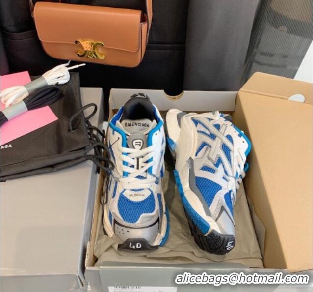 Good Taste Balenciaga Runner Trainers in Mesh and Nylon 112003 Grey/Blue