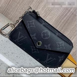 Inexpensive Louis Vuitton Monogram Canvas Card Holder Recto Verso Wallet M69431 Black 2020