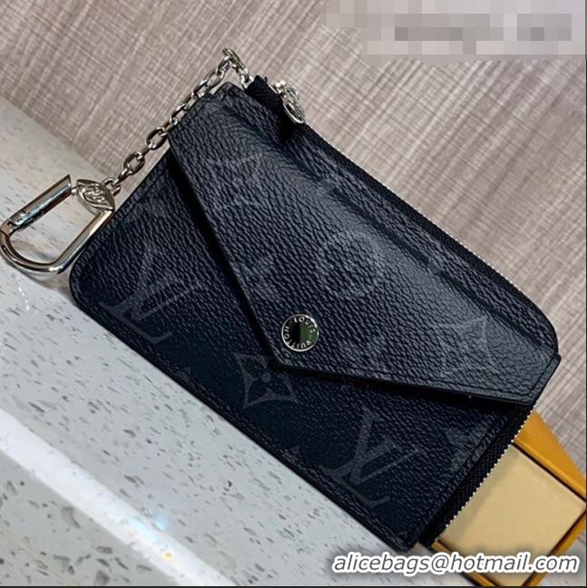 Inexpensive Louis Vuitton Monogram Canvas Card Holder Recto Verso Wallet M69431 Black 2020