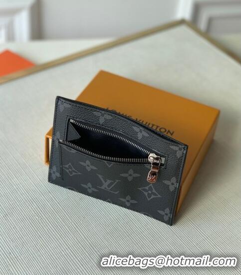 Inexpensive Louis Vuitton Monogram Canvas Card Holder Recto Verso Wallet M69431 Black 2020