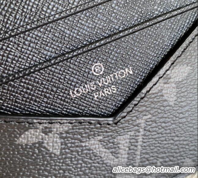 Inexpensive Louis Vuitton Monogram Canvas Card Holder Recto Verso Wallet M69431 Black 2020