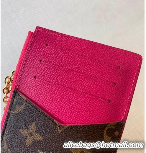 Promotional Louis Vuitton Monogram Canvas Card Holder Recto Verso Wallet M69431 Hot Pink 2020