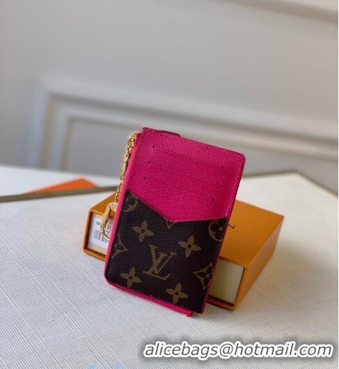 Promotional Louis Vuitton Monogram Canvas Card Holder Recto Verso Wallet M69431 Hot Pink 2020