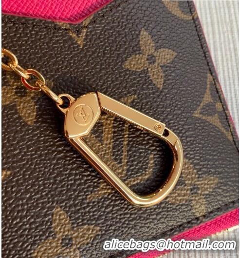 Promotional Louis Vuitton Monogram Canvas Card Holder Recto Verso Wallet M69431 Hot Pink 2020