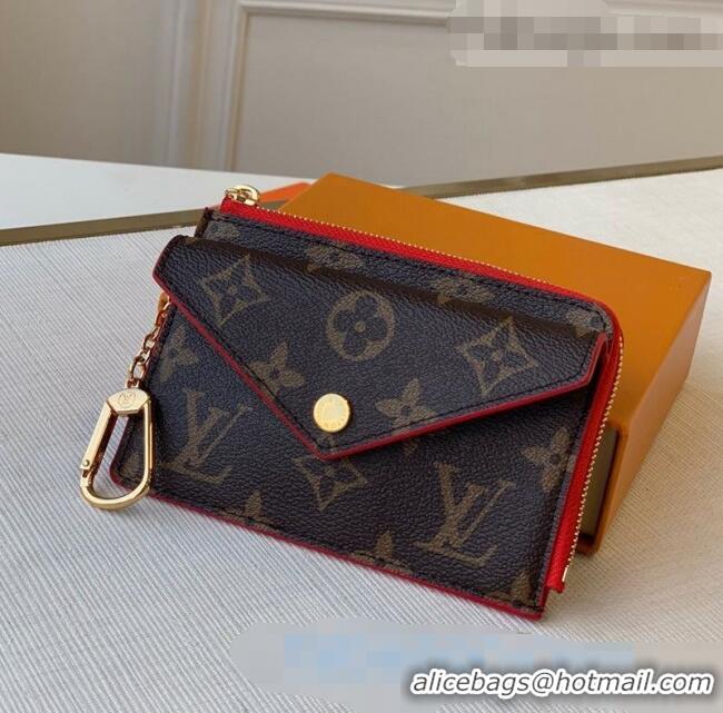 Discount Louis Vuitton Monogram Canvas Card Holder Recto Verso Wallet M69431 Red