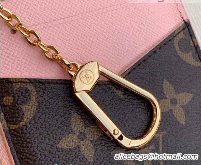 Well Crafted Louis Vuitton Monogram Canvas Card Holder Recto Verso Wallet M69431 Light Pink