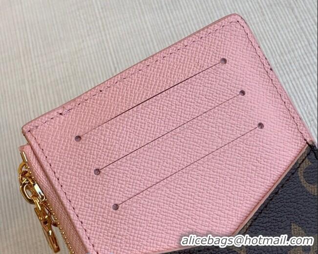 Well Crafted Louis Vuitton Monogram Canvas Card Holder Recto Verso Wallet M69431 Light Pink