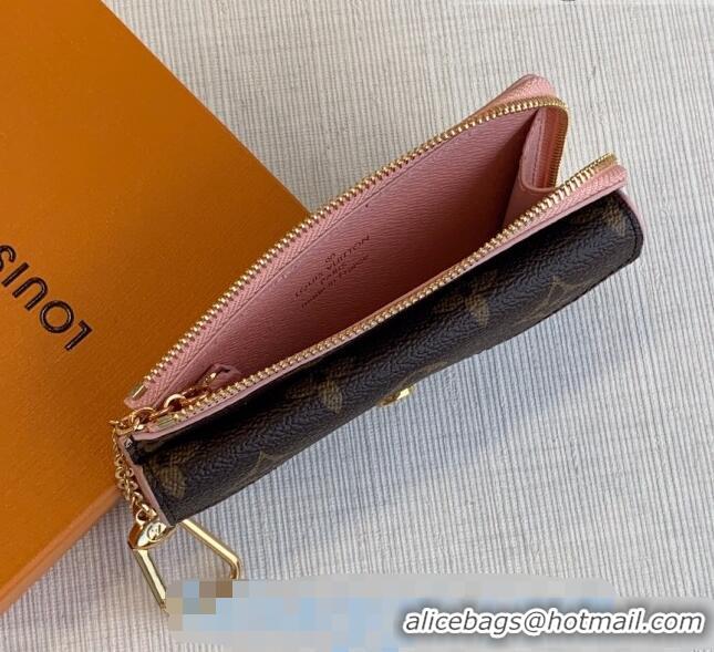 Well Crafted Louis Vuitton Monogram Canvas Card Holder Recto Verso Wallet M69431 Light Pink