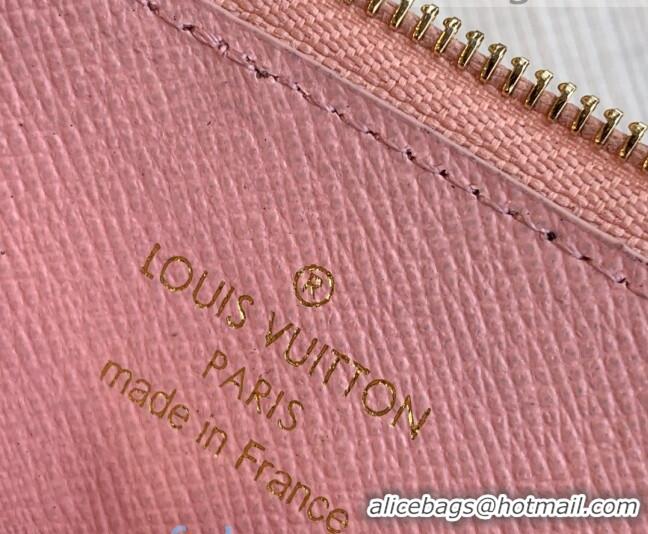 Well Crafted Louis Vuitton Monogram Canvas Card Holder Recto Verso Wallet M69431 Light Pink