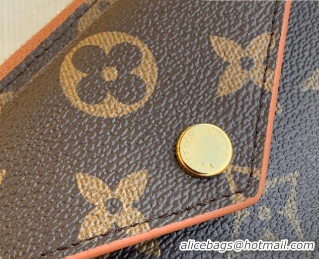 Classic Louis Vuitton Monogram Canvas Card Holder Recto Verso Wallet M69431 Brown