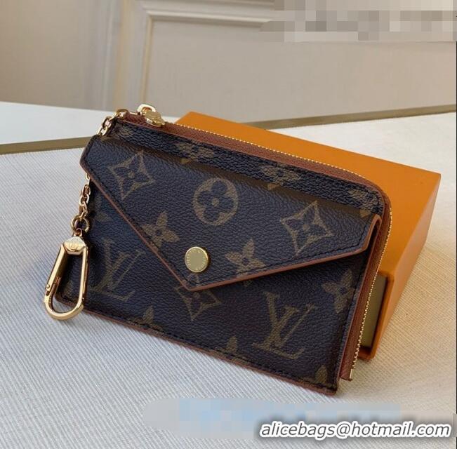 Classic Louis Vuitton Monogram Canvas Card Holder Recto Verso Wallet M69431 Brown