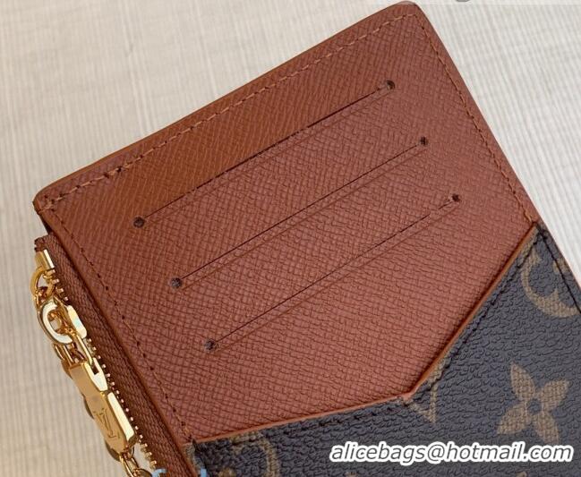 Classic Louis Vuitton Monogram Canvas Card Holder Recto Verso Wallet M69431 Brown