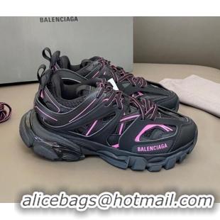 Classic Practical Balenciaga Track 3.0 Trainers Bright 112009 Black/Pink