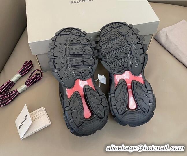 Classic Practical Balenciaga Track 3.0 Trainers Bright 112009 Black/Pink