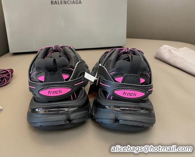 Classic Practical Balenciaga Track 3.0 Trainers Bright 112009 Black/Pink