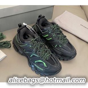 Good Quality Balenciaga Track 3.0 Trainers Bright 112009 Black/Green