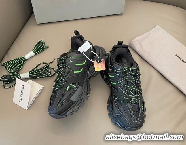 Good Quality Balenciaga Track 3.0 Trainers Bright 112009 Black/Green