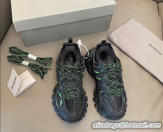 Good Quality Balenciaga Track 3.0 Trainers Bright 112009 Black/Green