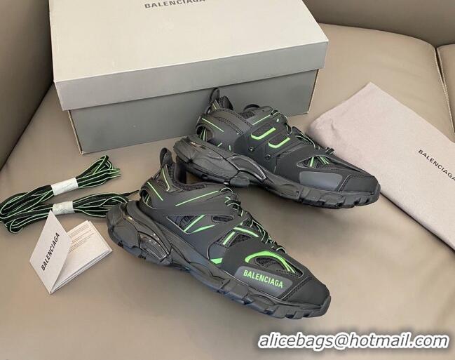 Good Quality Balenciaga Track 3.0 Trainers Bright 112009 Black/Green