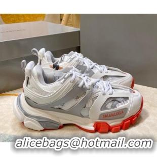 Top Design Balenciaga Track 3.0 Trainers 112012 White/Silver/Red