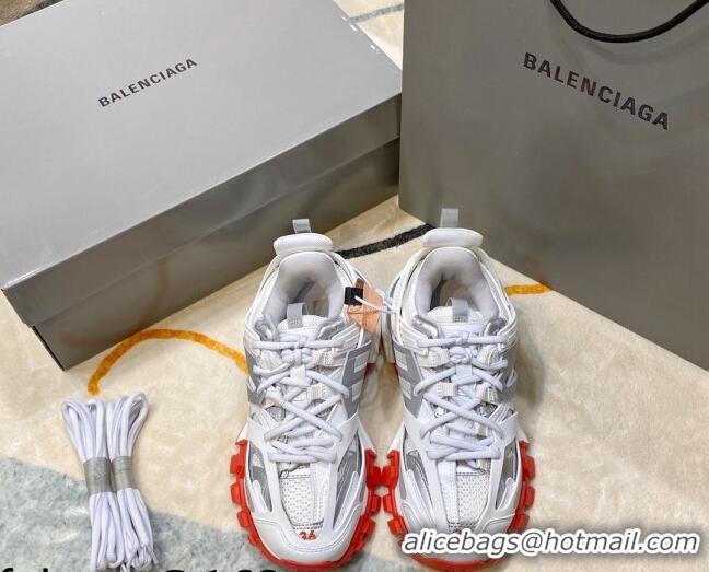 Top Design Balenciaga Track 3.0 Trainers 112012 White/Silver/Red