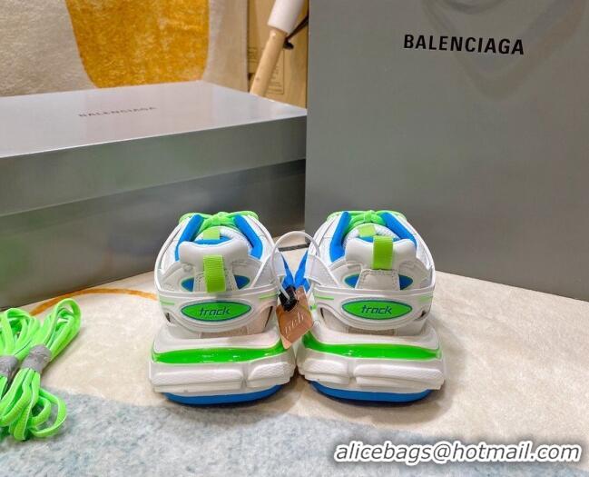 Cheap Price Balenciaga Track 3.0 Trainers 112012 White/Blue/Green