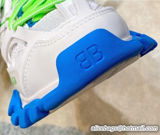 Cheap Price Balenciaga Track 3.0 Trainers 112012 White/Blue/Green