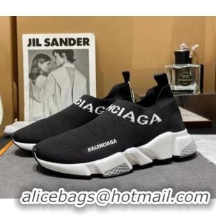 Good Looking Balenciaga Speed Knit Sock Boot Sneaker Black/Grey 05305