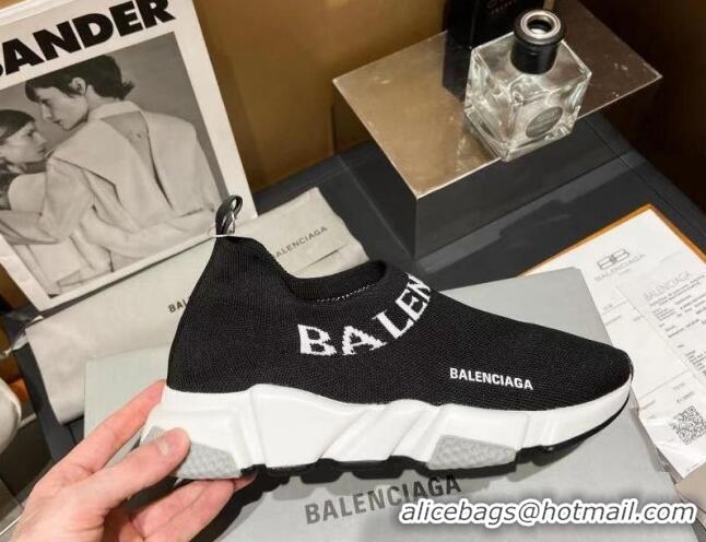 Good Looking Balenciaga Speed Knit Sock Boot Sneaker Black/Grey 05305