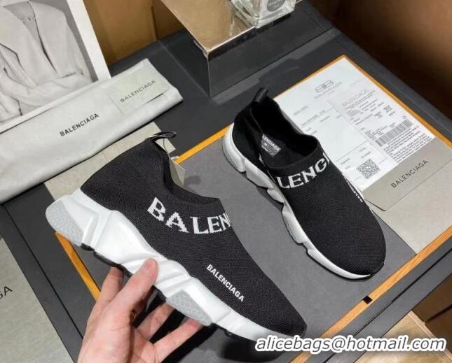 Good Looking Balenciaga Speed Knit Sock Boot Sneaker Black/Grey 05305