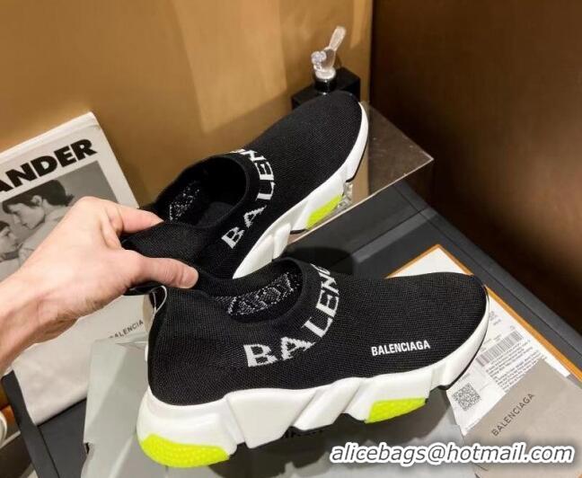 Popular Style Balenciaga Speed Knit Sock Boot Sneaker Black/Yellow 05307