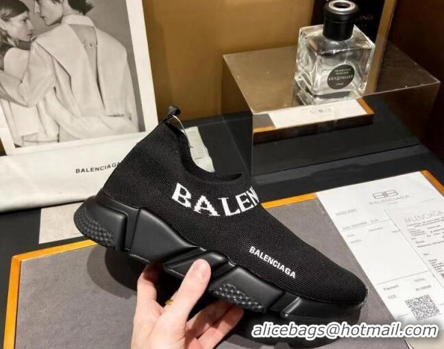 Perfect Balenciaga Speed Knit Sock Boot Sneaker 05310 Black