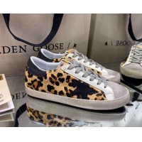 Low Cost Golden Goose Super-Star Sneakers in Leopard Print Horse Hair 027063