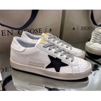 Best Price Golden Goose Super-Star Sneakers in White Canvas with Black Suede Star 027068