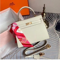 Buy Discount Hermes Original Epsom Leather KEL2578 white