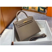 Newly Launched Hermes Original Epsom Leather KEL2578 grey