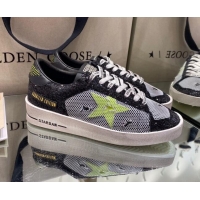 Best Design Golden Goose Stardan Mesh Sneakers Black/Green/White 1027071