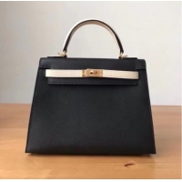 New Product Hermes Original Epsom Leather KEL2578 black&cream