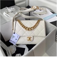 Buy Fashionable Chanel leather Shoulder Bag AS2842 white