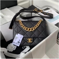 Super Quality Chanel leather Shoulder Bag AS2842 black