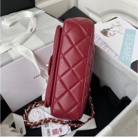 Classic Specials Chanel leather Shoulder Bag AS2798 red