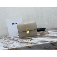 Market Sells Celine Classic Box Teen Flap Bag Original Calfskin Leather 3379 Grey