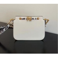 Buy Discount FENDI TOUCH leather bag 8BT349AH white