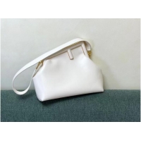 Classic FENDI FIRST MEDIUM leather bag 8BP127AB white